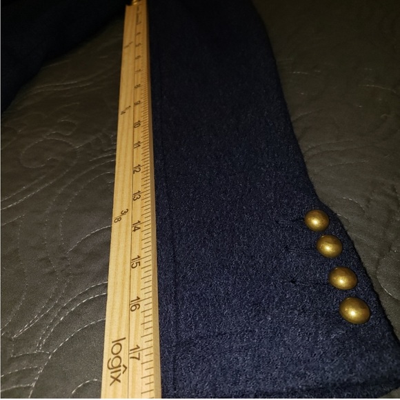 FREE PEOPLE XS Military Pea Coat, Wool Blend - Picture 8 of 8